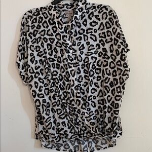 Como Vintage Animal Print Blouse